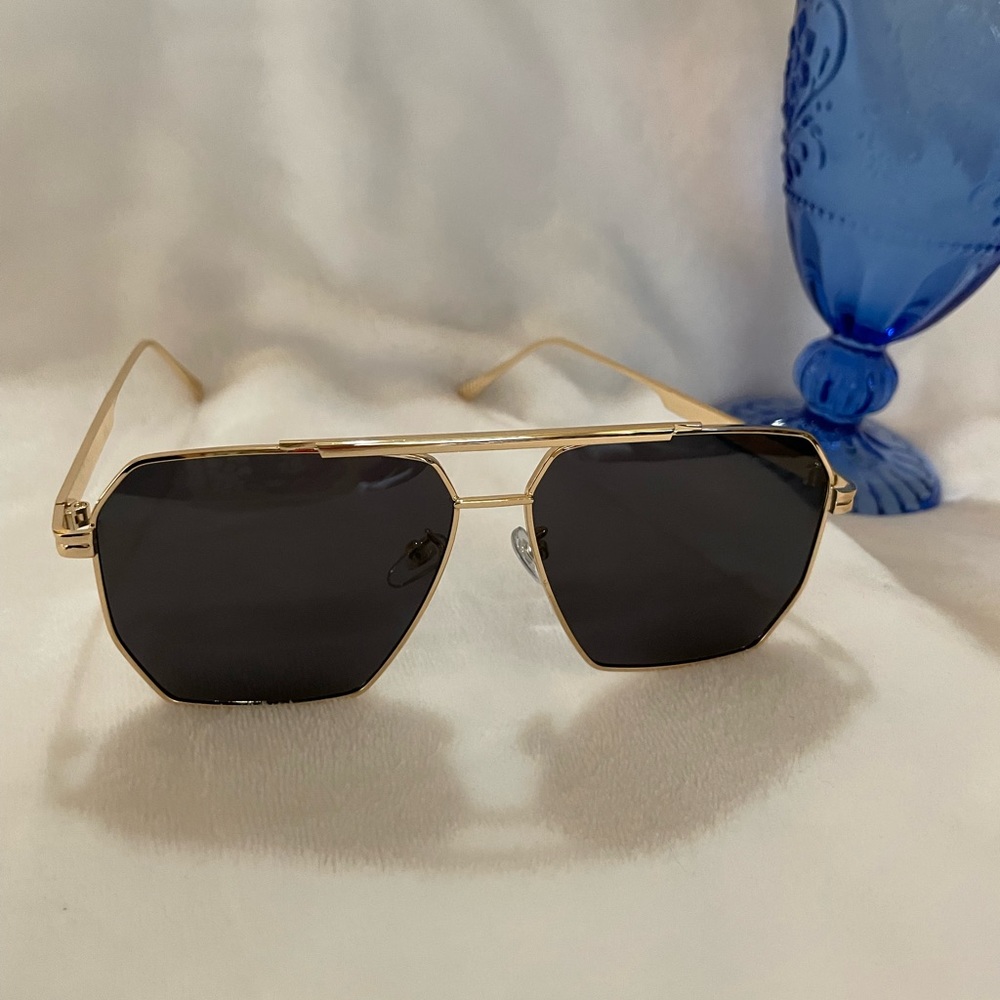 Gold Framed Sunglasses